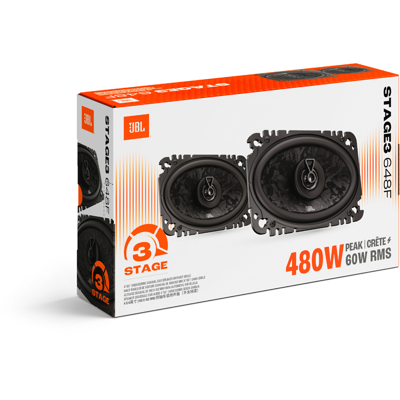 JBL Stage 3 Gen2 648F 4x6'' (102x152mm) Coaxial 480Watt Speakerset (zonder grill)