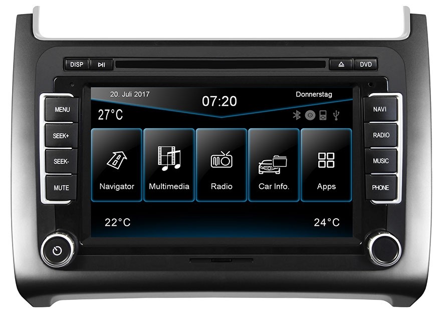 ESX Vision VN720 Radio/navigatie VW Polo 6C 17.8 cm (7") touchsc