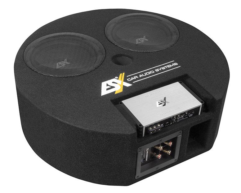 ESX Subwoofer 2 x 20 cm Dual Bassreflex reservewiel DBX800Q