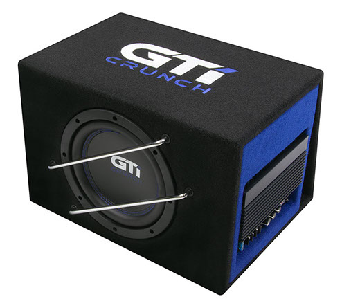 Crunch GTI-800A - Subwoofer in kist - 20 cm - 400 Watt