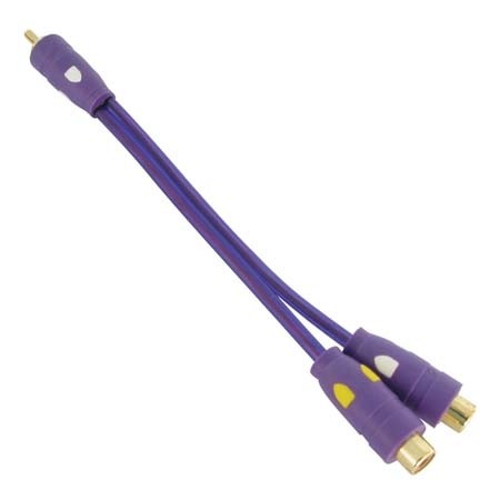 Verloopkabel tulp 1x mann->2x vrouw.