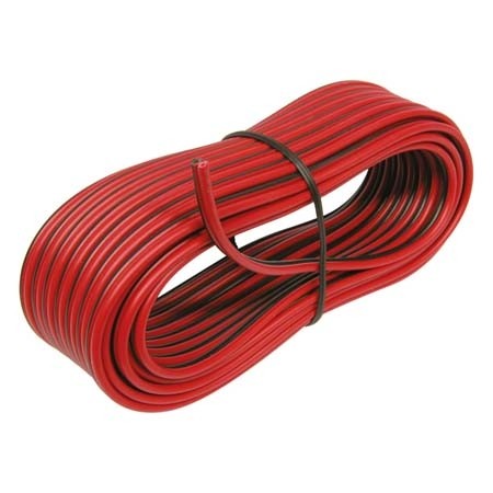 Luidsprekerkabel 0,75mm2 zwart/rood 10m