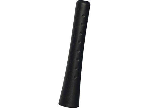 Aluminium antenne zwart/rubber 80 mm