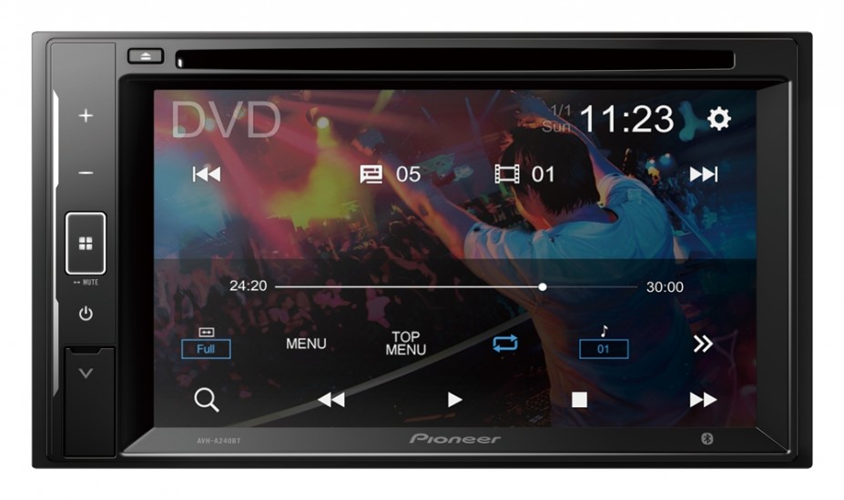 PIONEER autoradio AVH-A240BT 2DIN / Bluetooth / DVD