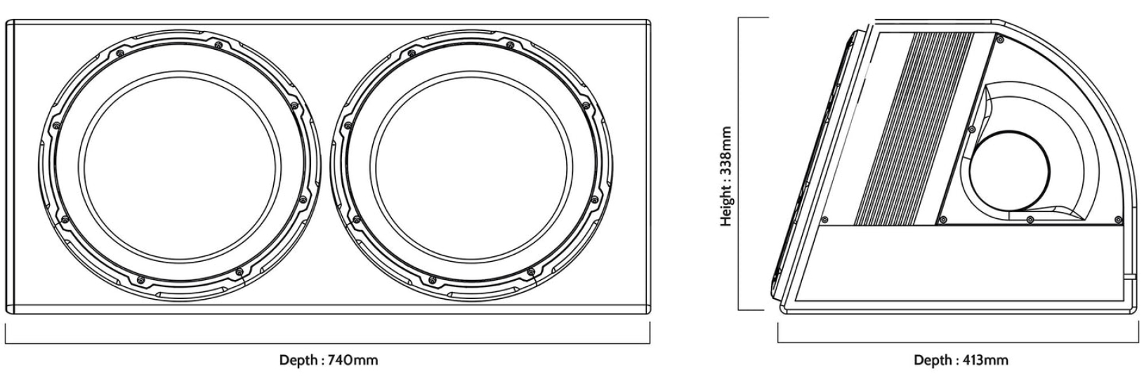 EDGE EDB12TA-E0 actieve subwoofers 12inch