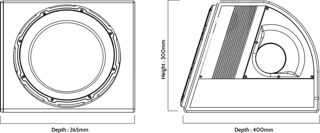 EDGE EDB10A actieve subwoofer 10inch