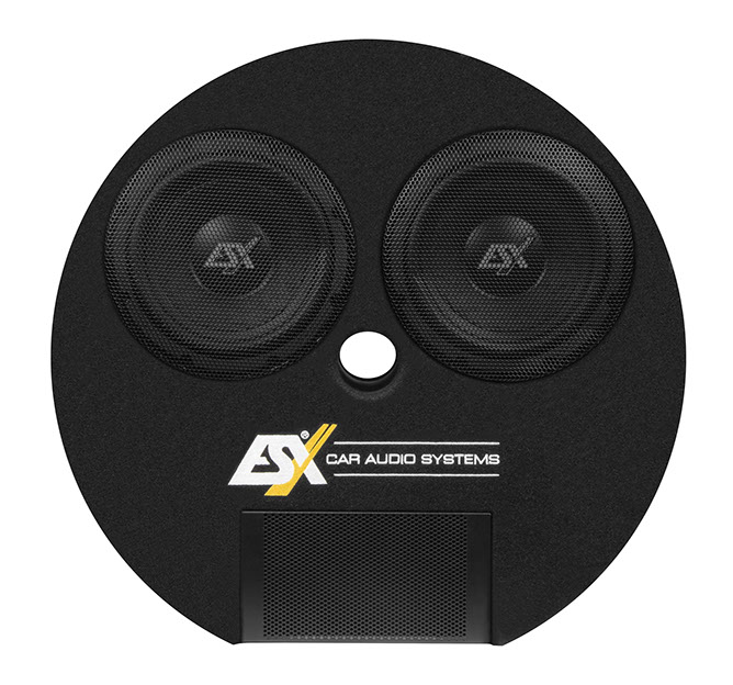 ESX Subwoofer 2 x 20 cm Dual Bassreflex reservewiel DBX800Q